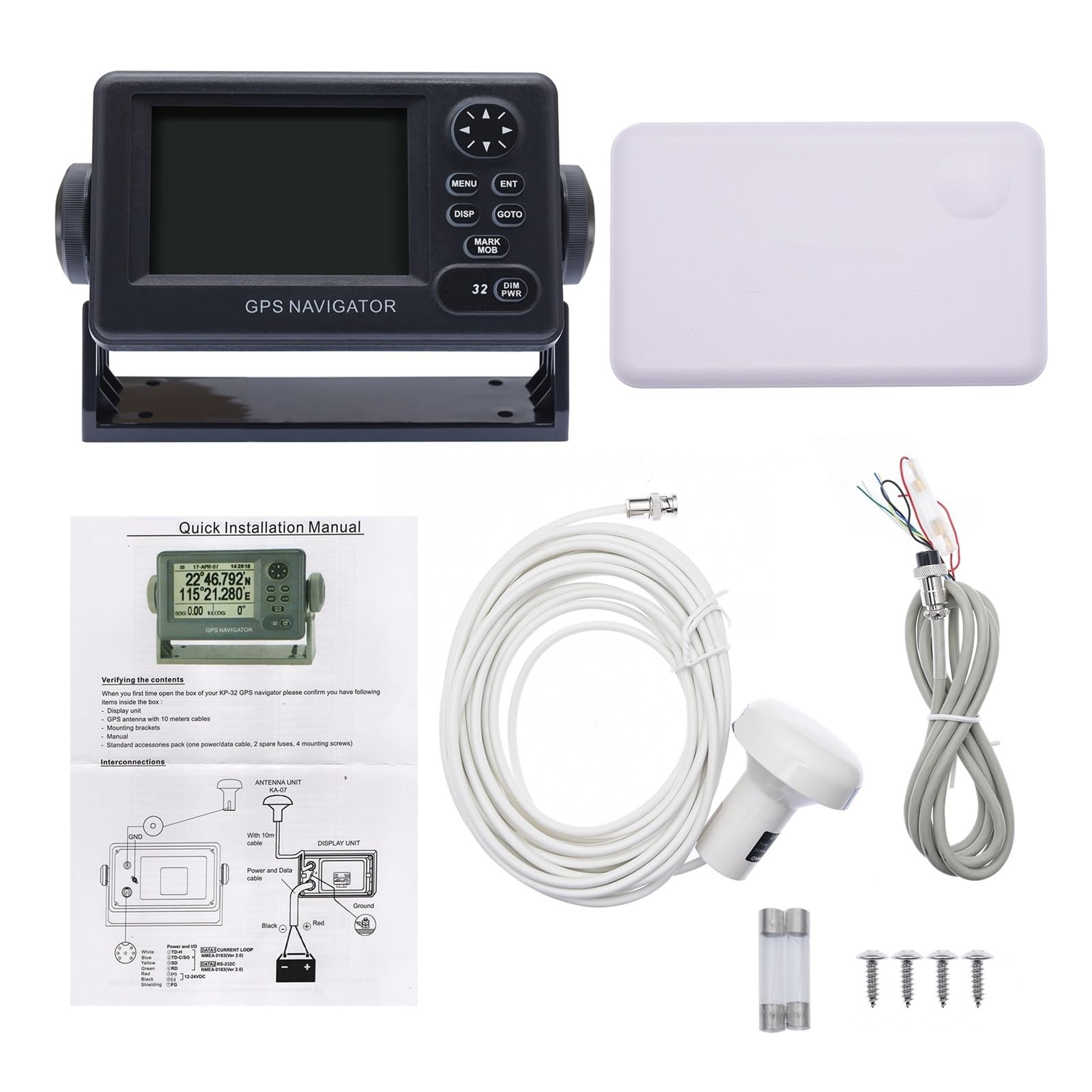 Nawigator LCD GPS Do Łodzi, Ploter Map, Lokalizator, Odbiornik Pozycjonujący Precyzyjna Nawigacja