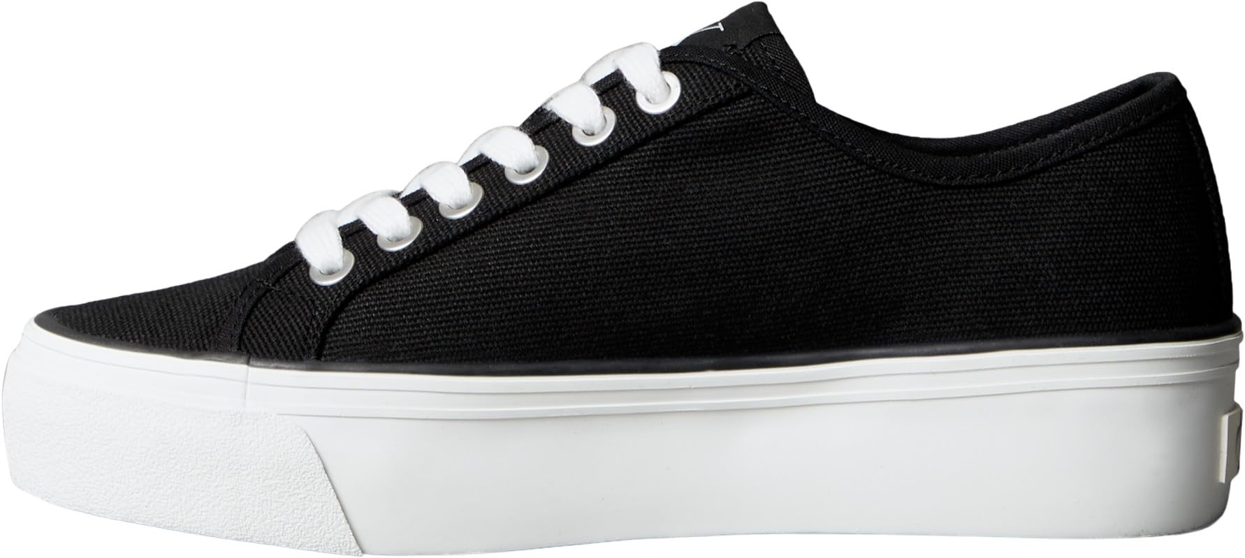 Calvin Klein Women’s Logo Tag Platform Vulcanised Trainers, Black (Ck Black), 6
