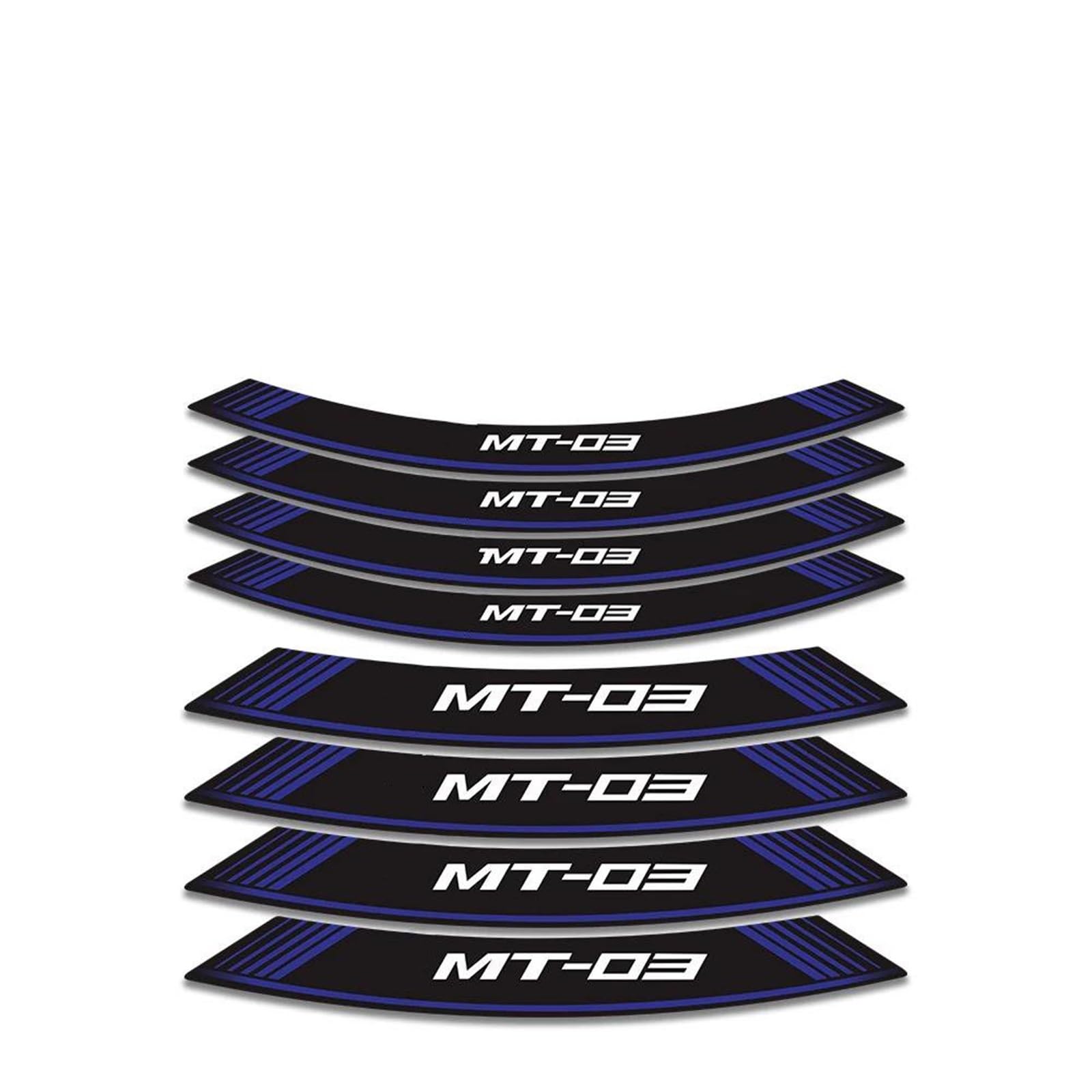 Stickers Motorcycle Stickers Reflective Wheel Rim for MT-03 MT03 MT 03(Style 3)