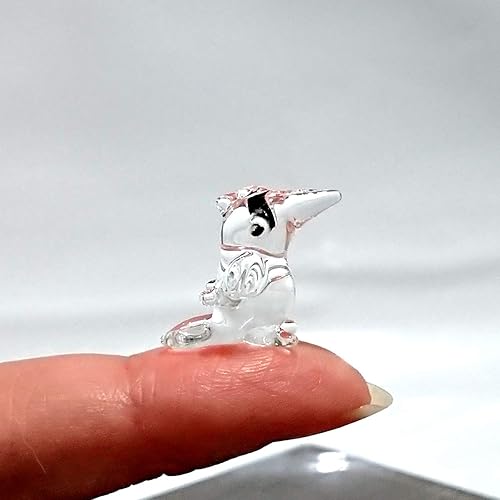 Rare Toucan Tiny Micro Crystal Figurines mano soplado vidrio transparente arte pájaros animales coleccionables regalo decoración del hogar
