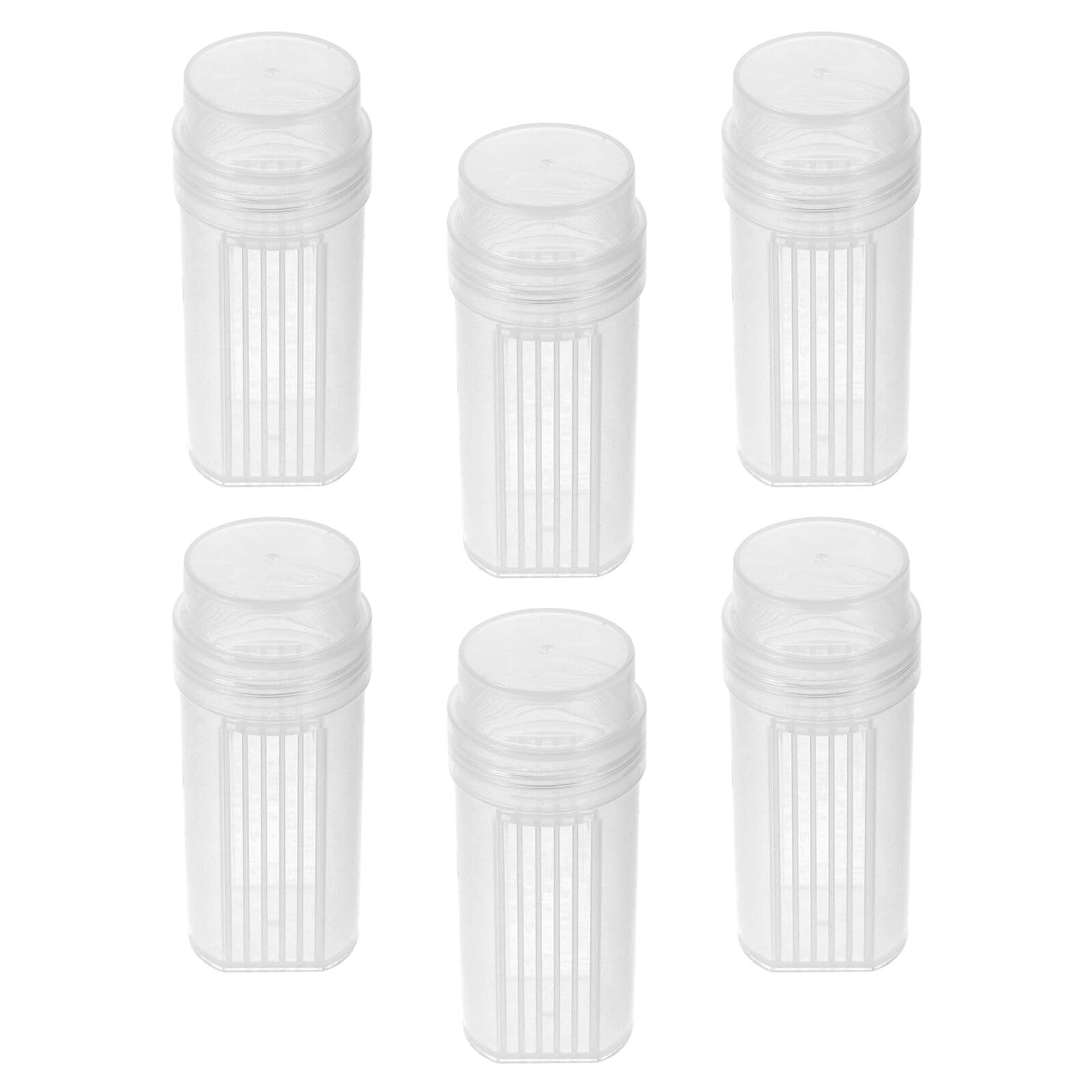 Anneome 6 Stück-pack Mikroskop Kunststoffgefäße mit Deckel Fassungsvermögen für 5 Objektträger Auslaufsicheres Design Transparent für Labor und Forschungszwecke