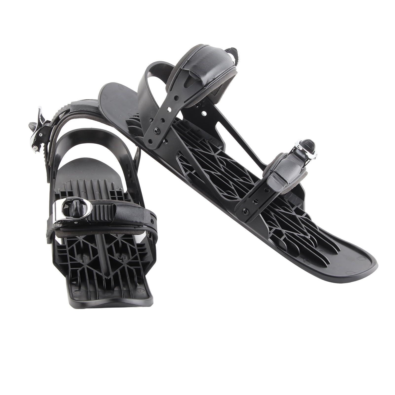 Mini Kurz Ski Skates für Schnee, Tragbare Schlittschuhe für Schnee Wintersport, Kurze Mini Skating Skischuhe, Kurze Snowskates, Snowblades, Skiboards