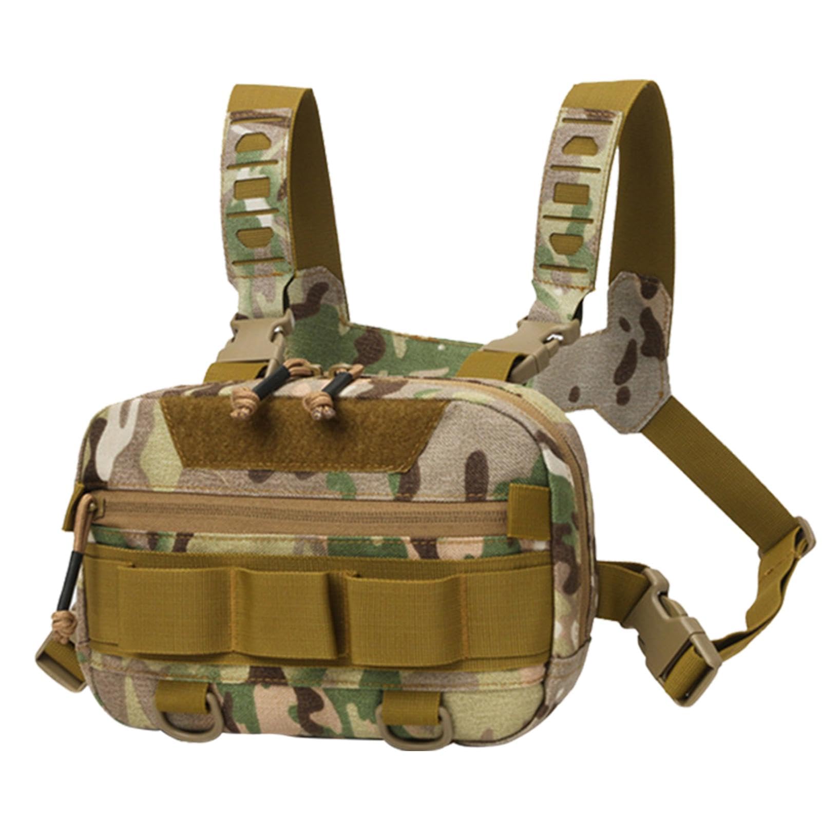 Chest Pouch Breathable Fanny Pack Vest Backpack Back Mesh