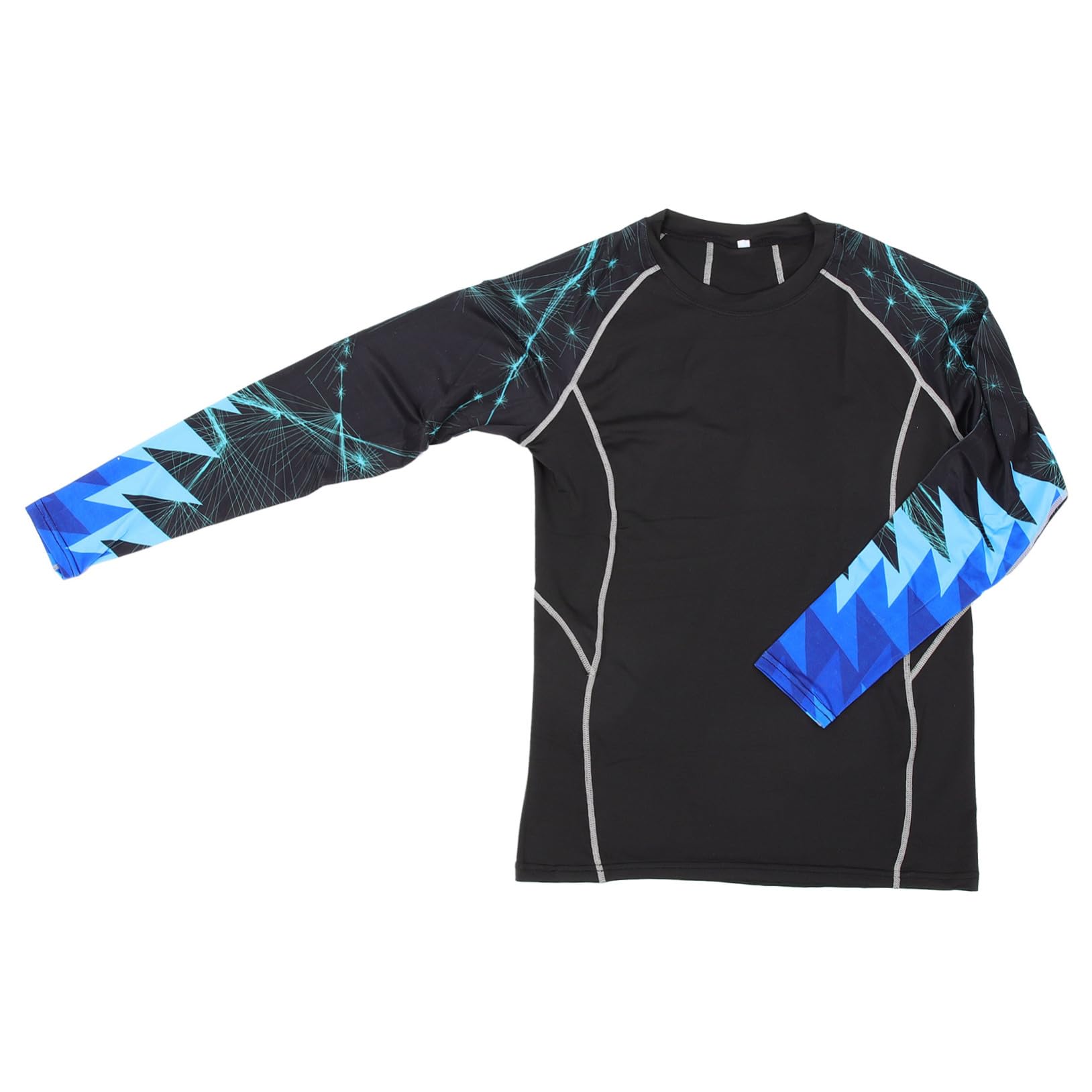VANZACK Compression Shirts for Men Long Sleeve Running Cycling Fitness Polyester Quick Dry Breathable Skin-Friendly Black