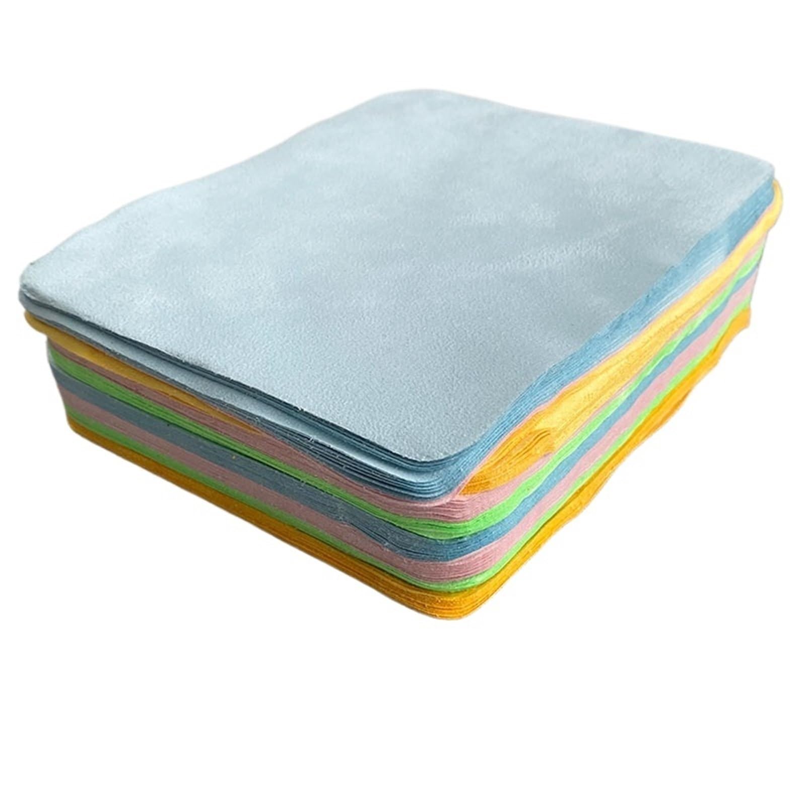 MZPOZB Glass Cloths For Windows 100pcs Eyeglasses Glasses Cleaner Suede Microfiber Cleaning Cloth For Lens Phone Screen Wipes