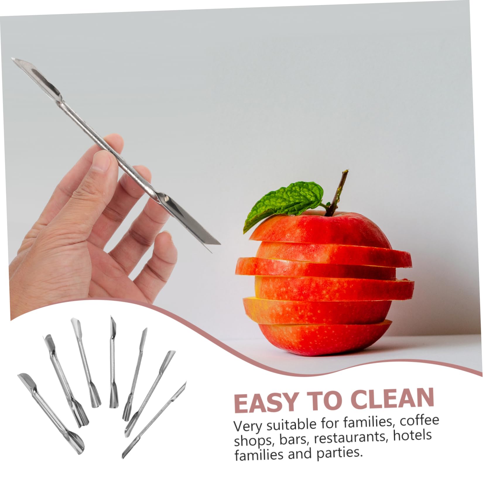NAMOARLY Onion Fruit Tools 7-piece Set Stainless Steel Easy to Use for Home Restaurant Hotel