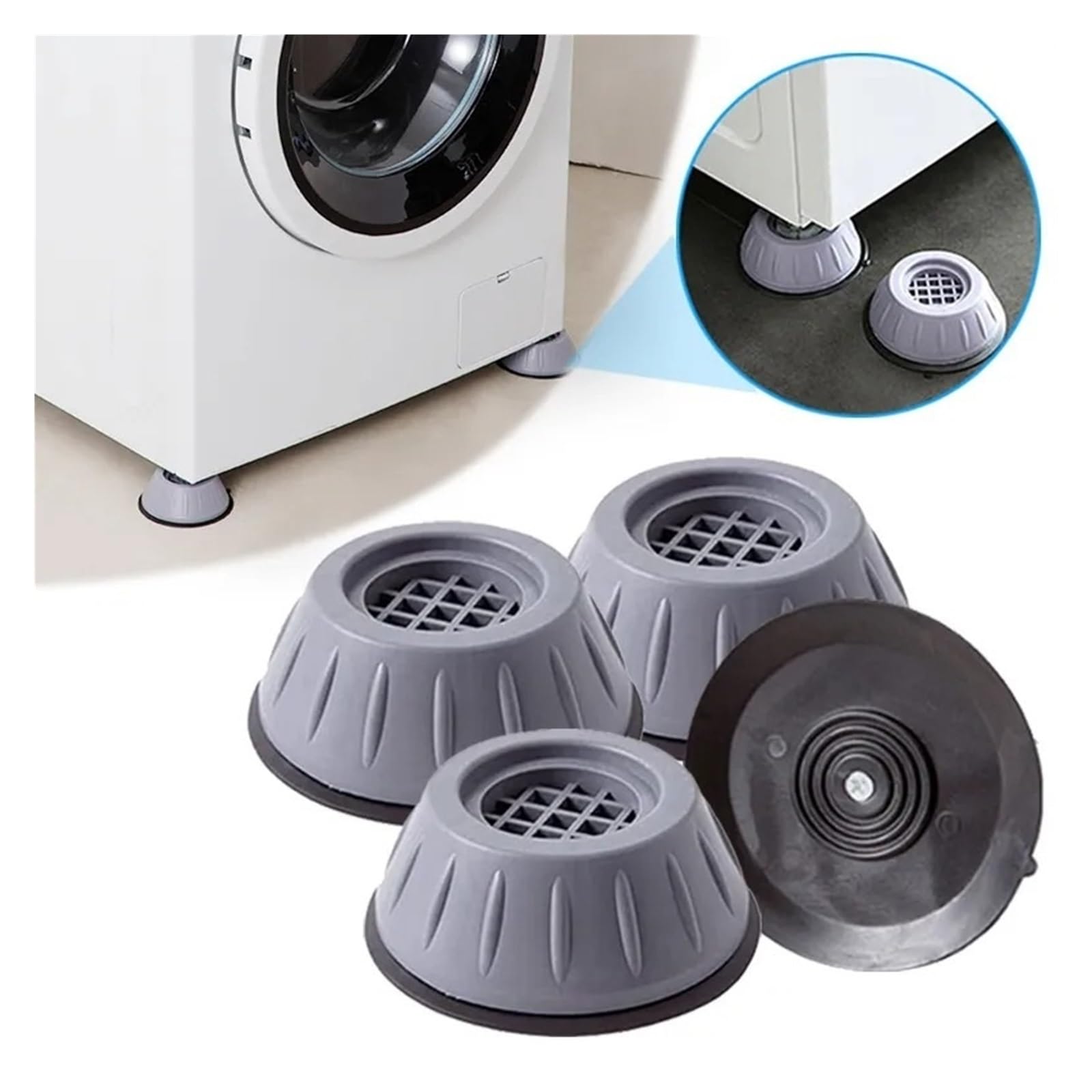Almohadillas de soporte antivibración, alfombrilla Base antideslizante, 1/2/4 Uds(6pcs)