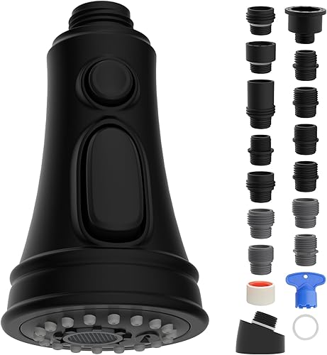 Cabezal rociador universal extraíble con 3 modos para grifo de cocina, grifo de fregadero de cocina, boquilla rociadora aireadora, reemplazo de