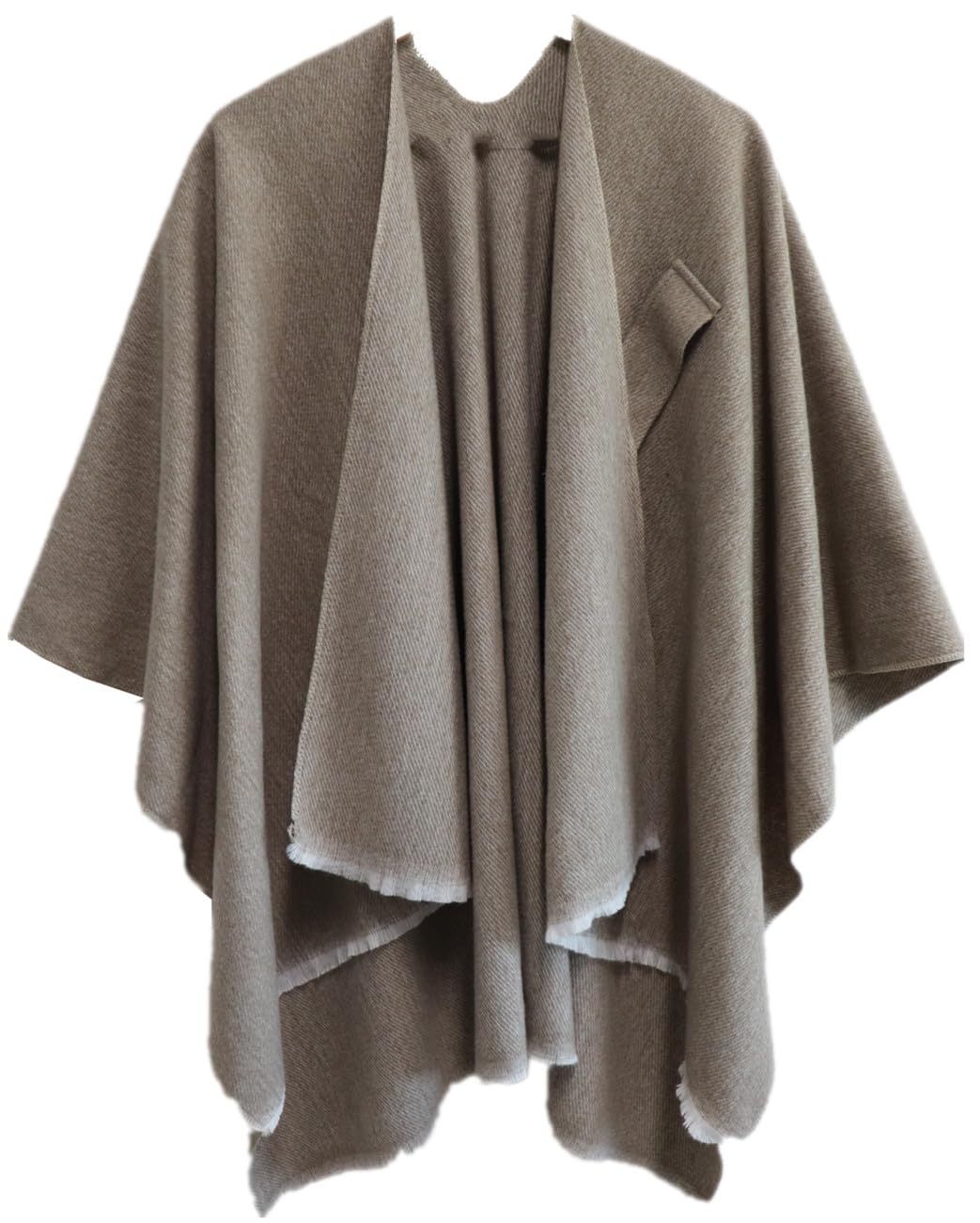 Miaikvs Poncho réversible surdimensionné pour femme élégant tricoté couverture sur le devant cardigan écharpe manteau pour le printemps et l'automne