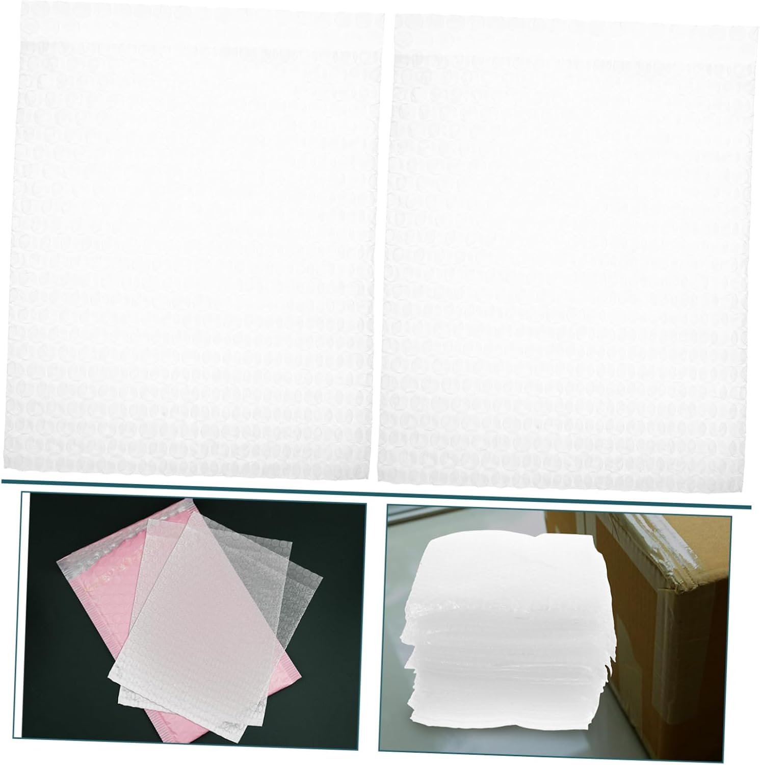 Zerodeko 100Pcs Bubble Pouches Cushioning Wrap Bags Self Sealed Envelopes for Shipping Mailing Moving Inflatable Packaging for Safe Storage