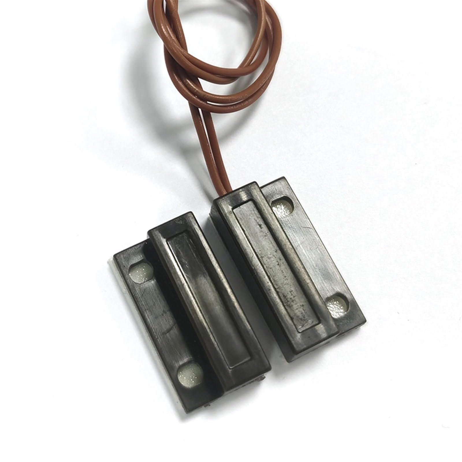AVIMYA Sensor magnético de Puerta, Puerta de Madera for el hogar, Alarma magnética, detección de Alarma magnética for Puertas y Ventanas de Hotel (Size : Brown NO and NC)