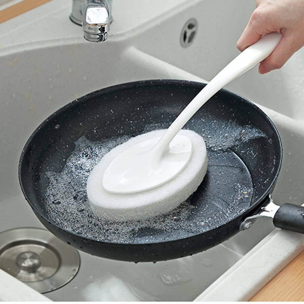 Escobilla Baño/Escobilla y Portaescobillas de Baño Escobilla De Baño Multifuncional, Escobilla De Baño De Mango Largo, Escobilla De Baño De Doble Uso De Color Sólido for Cocina Y Baño, Escobilla De Ba