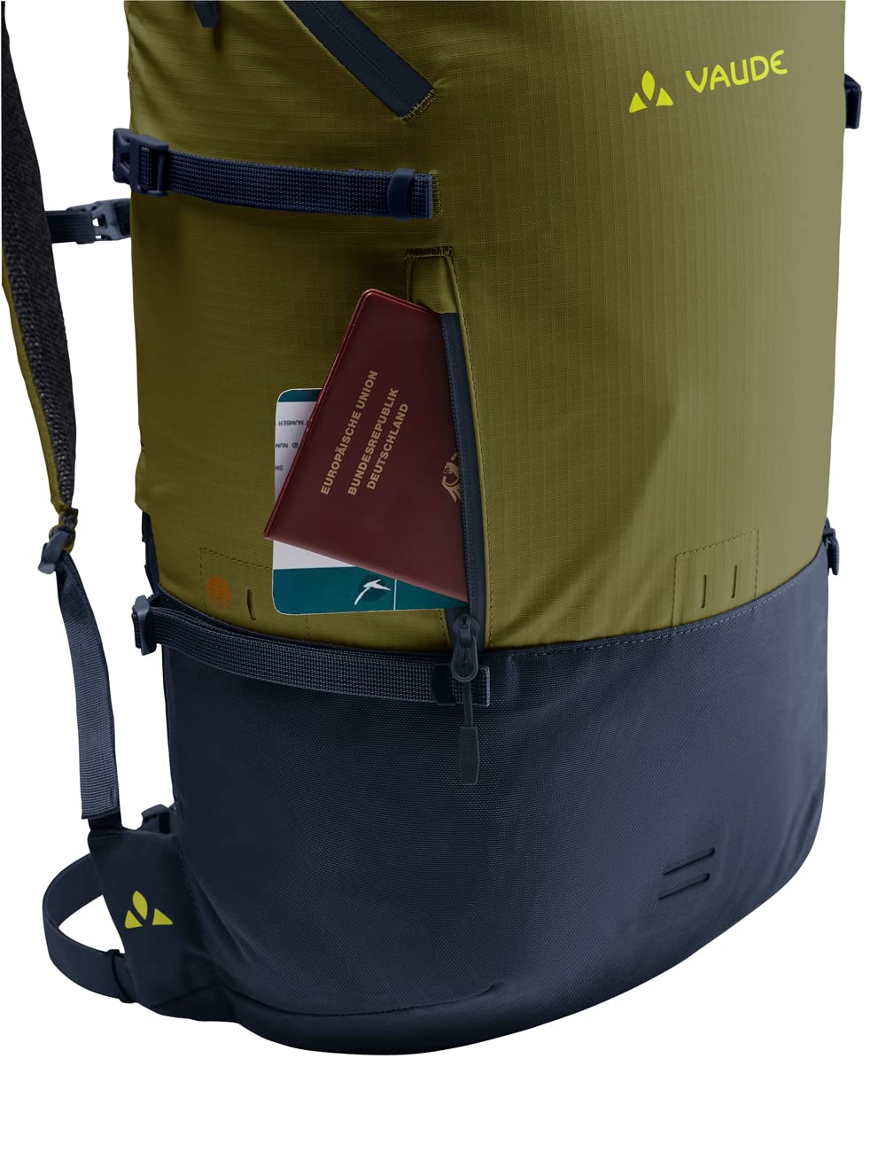 VAUDE Cityrucksack CityGo 30 L, wasserdicht & leicht – Grün