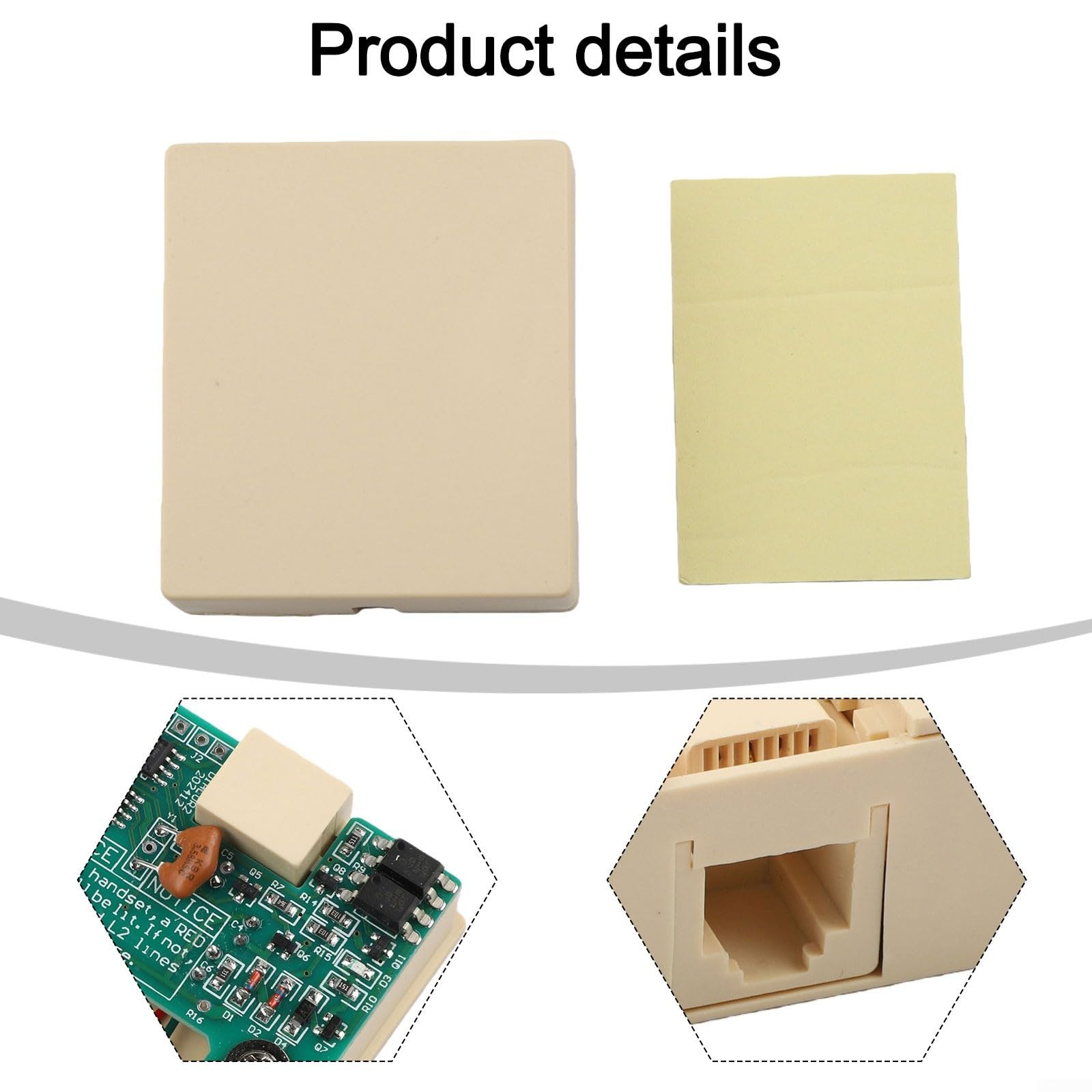 Convertitore da impulso a doppio tono per telefono con quadrante, adattatore di segnale in materiale ABS per sistemi telefonici moderni, design compatto nero per uso domestico e ufficio