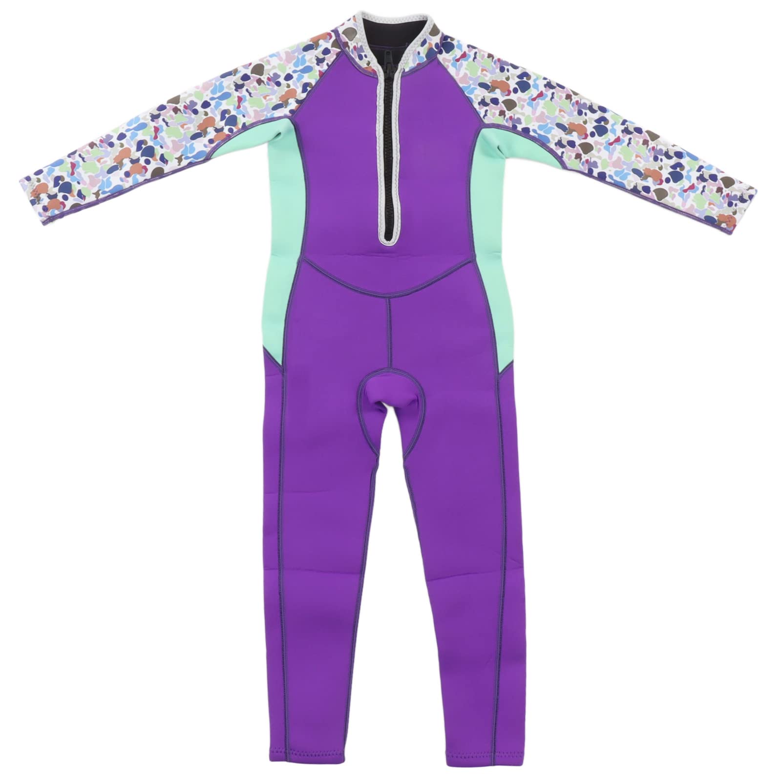 KIMISS Traje de neopreno para niños pequeños, traje de baño de neopreno de manga larga de 2,5 mm con propiedades elásticas y térmicas suaves para niños y niñas para buceo, natación, surf y
