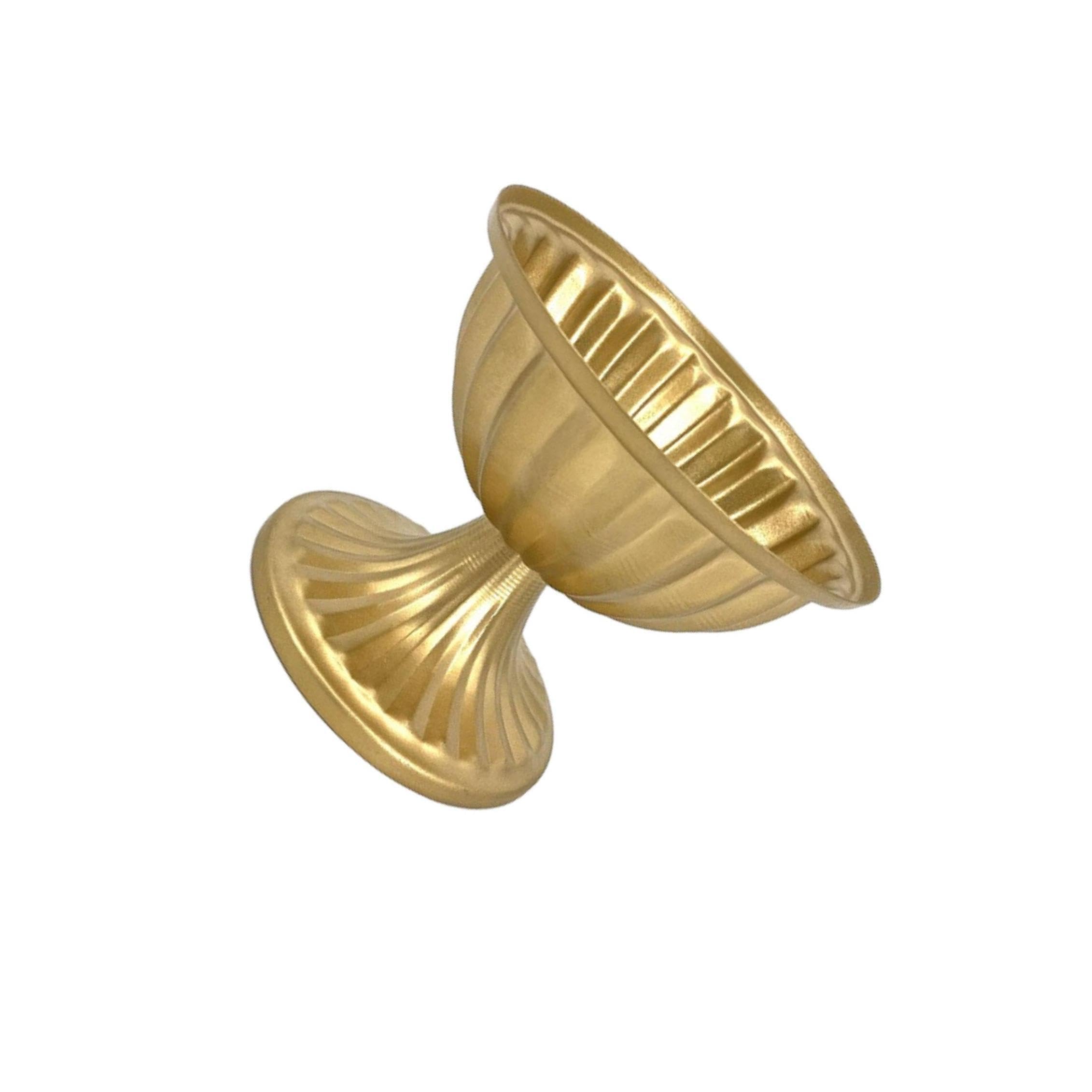 TWISAXC French Urn Planter Decorative Vase Stylish And Centerpiece For Indoor Spaces Small Flowerpot Ornaments Centerpiece Plant Vase Bathroom Or Entrance, gold, L