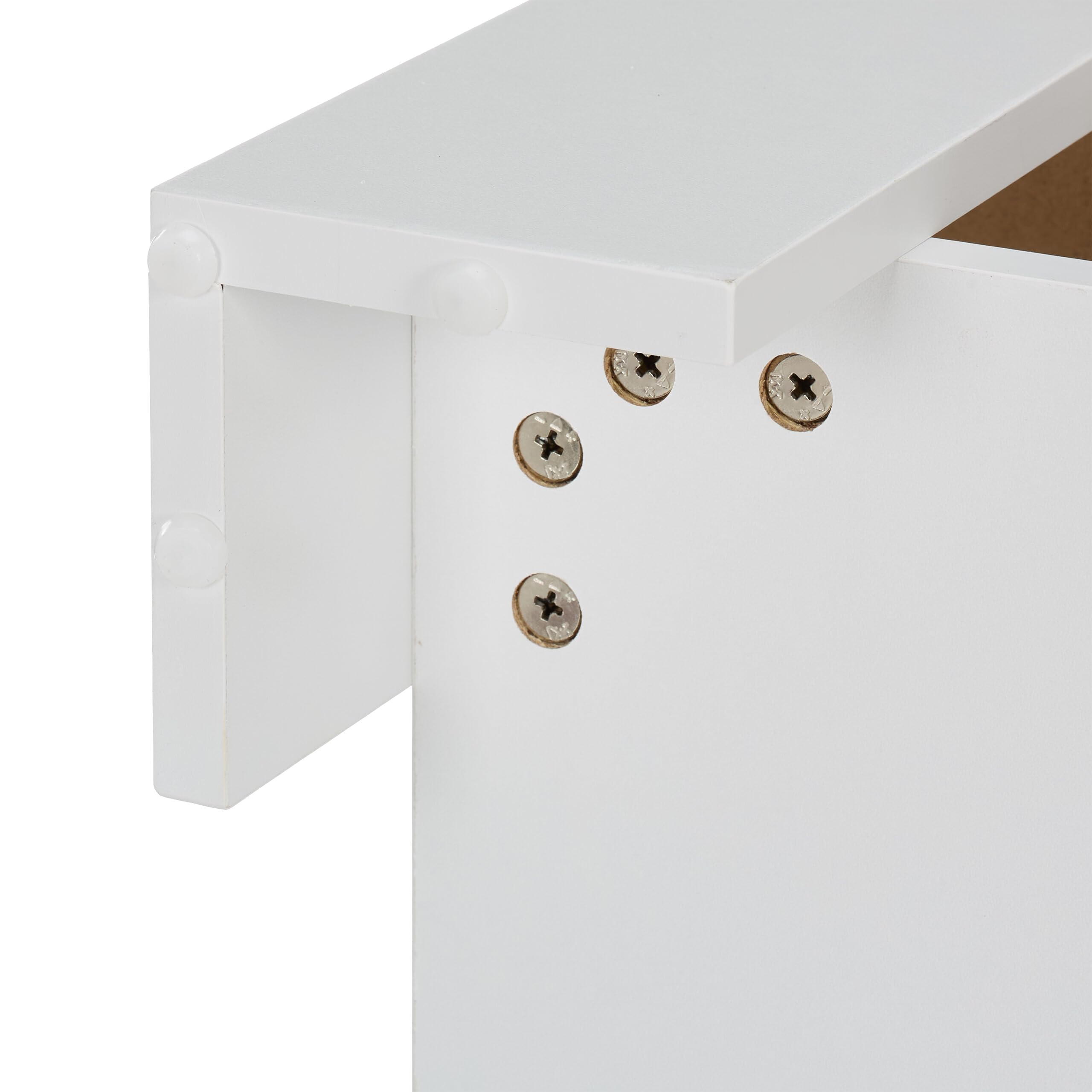 Relaxdays Tavolino da Salotto Contenitore, HxLxP: 42 x 98 x 50 cm, Tavolo da caffè Basso con Piano Sollevabile, Bianco