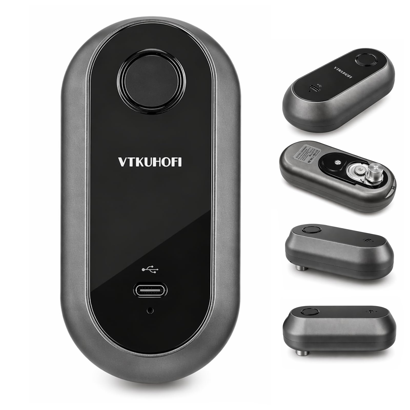 Rechargeable Electric Can Opener, Handsfree Automatic Can Opener Electric, Side Cut Smooth Edge, Magnet Lid Lifter, Stainless Steel Professional-Grade Blade, for Elderly and Arthritic Users