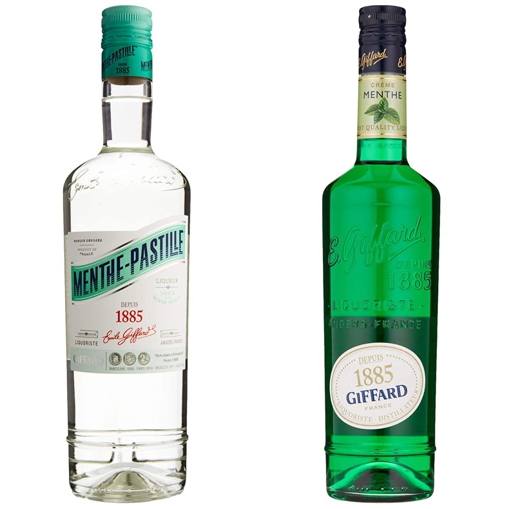 Giffard Menthe Pastille Creme Clear 24% 70cl & Creme De Menthe