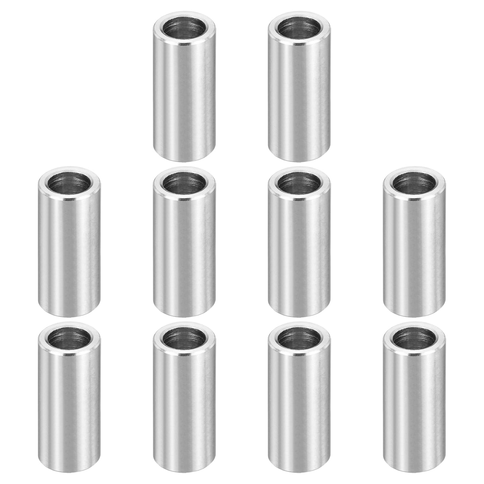 PATIKIL M8 Stainless Steel Spacers, 12Pcs Metal Spacer 8mm ID x 12mm OD x 30mm L Screw Standoff for 5/16" or M8 Screw