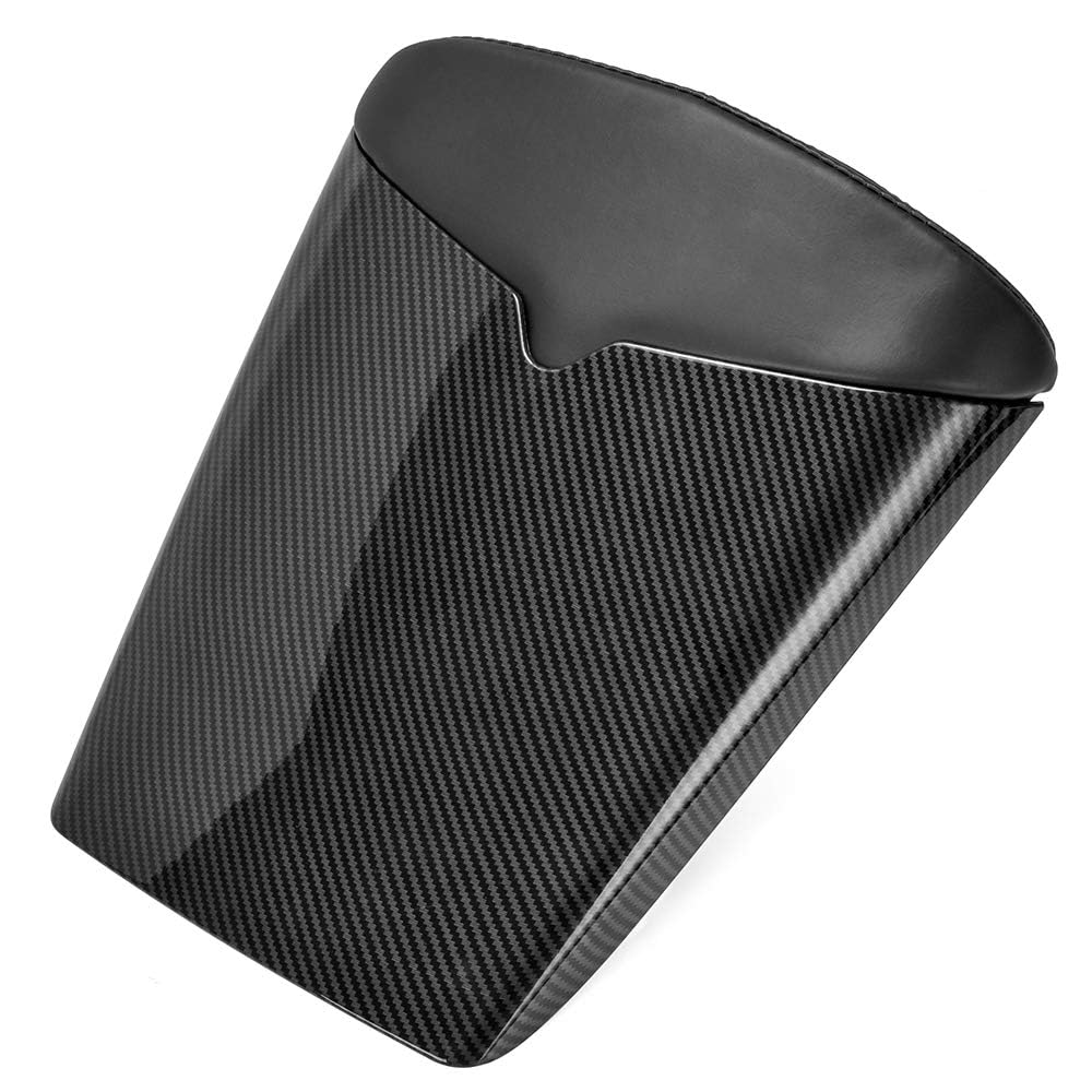 Capot de selle de passager arrière de moto Carénage en ABS dur Couverture de queue Section de carénage Bosse de selle solo Compatible avec T-riumph Daytona 675 2009 2020 2011 2012 (Look Carbone)