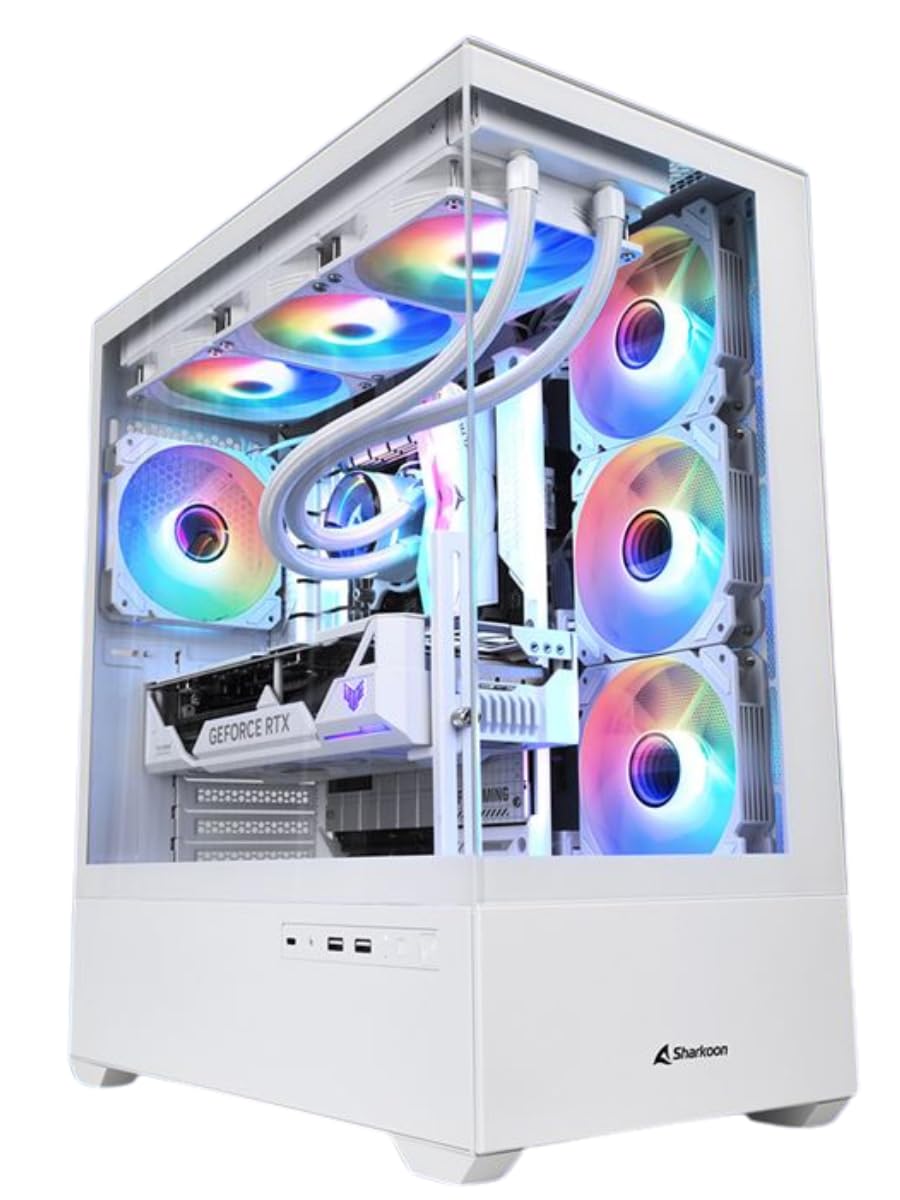 Pc Gaming Serie ARES White RYZEN 7 9800X3D - Scheda video RTX 5070 TI 16GB - RAM 32GB DDR5 6000mhz - Nvme 2TB SSD GEN4 - Dissipatore a Liquido 360mm - Wifi e Bluetooth - W11