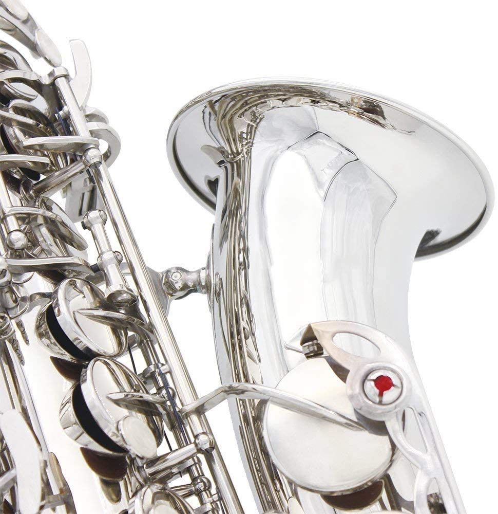 Alto Saxophone E flach antike Sax Full Kit für Studenten Anfänger, mit Tragen von Saxolenkasten Mundstück Riemen Reeds Stand Cork Fett