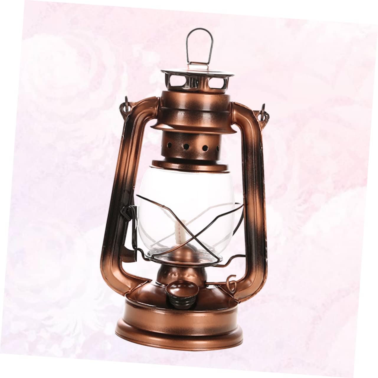 Ciieeo 1pc Vintage Iron Kerosene Lamp Portable Hanging Lantern for Camping Outdoor Use Home Decor Sturdy Antique Design for Bars Gardens Festive Atmosphere