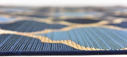 Miniatura 9 de Unique Loom Alfombra Colección enrejado Marroquí Celosía Transicional Interior y Exterior, Polipropileno