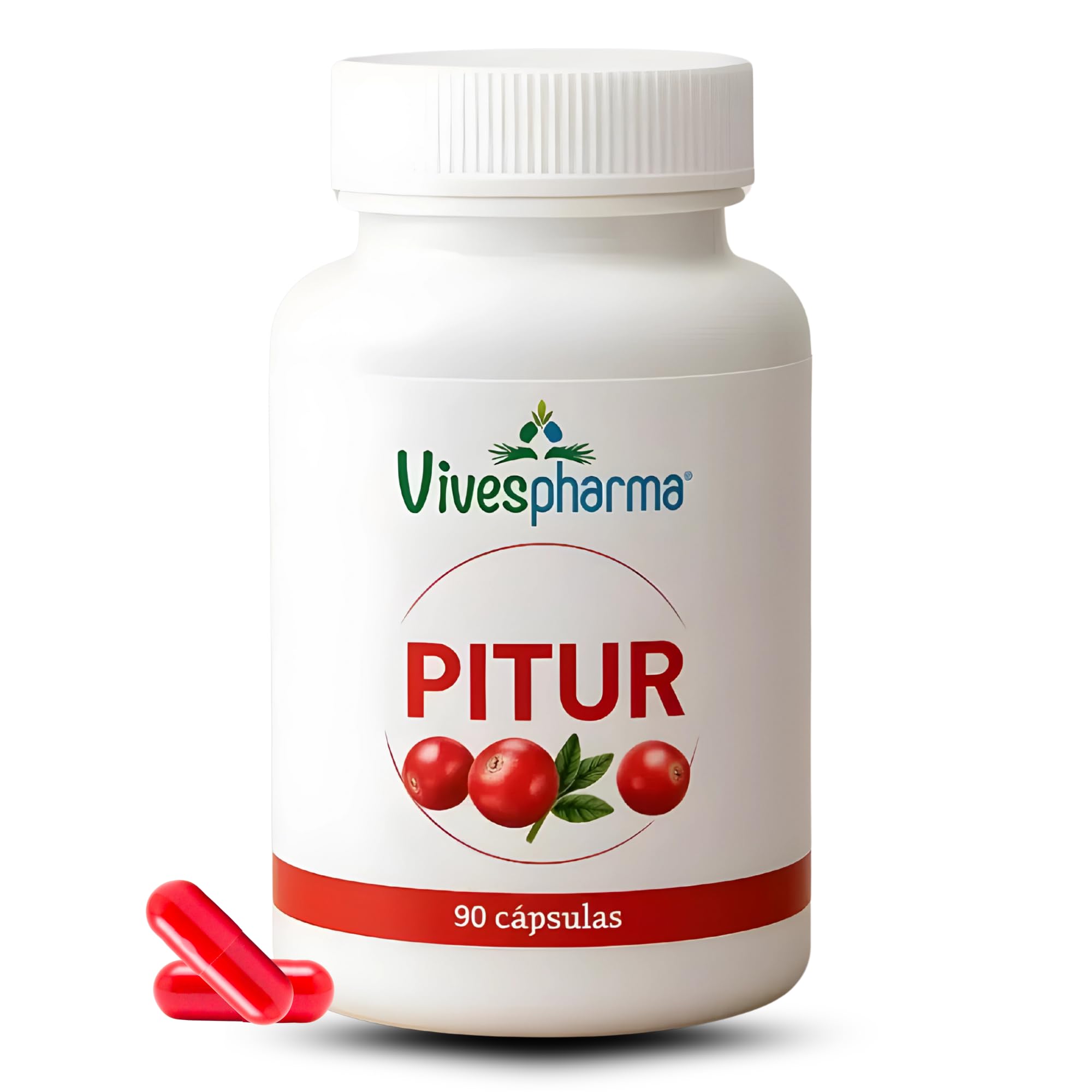 Arándano Rojo Americano con D Manosa para Cistitis y Tracto Urinario | Suplemento Natural Infecciones Urinarias Mujeres | 90 Cápsulas Vegetales | Sin Gluten | Sin Lactosa - PITUR