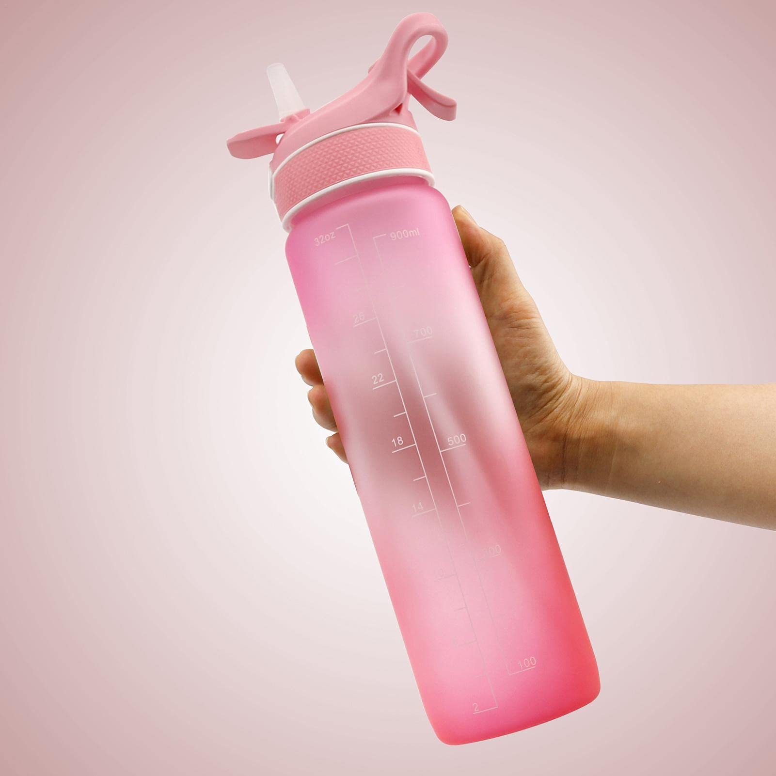 Amazon.co.jp: shopparadise スポーツボトル 水筒 ストロー 漏れ防止 