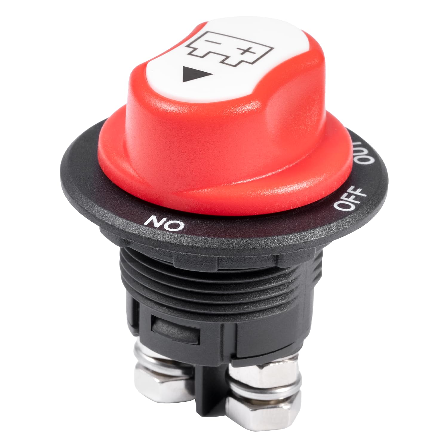 Bolatus Batterie Trennschalter 12V-48V - 180° Drehbarer ON/OFF Schalter | Für Auto, LKW, Boot, Wohnwagen