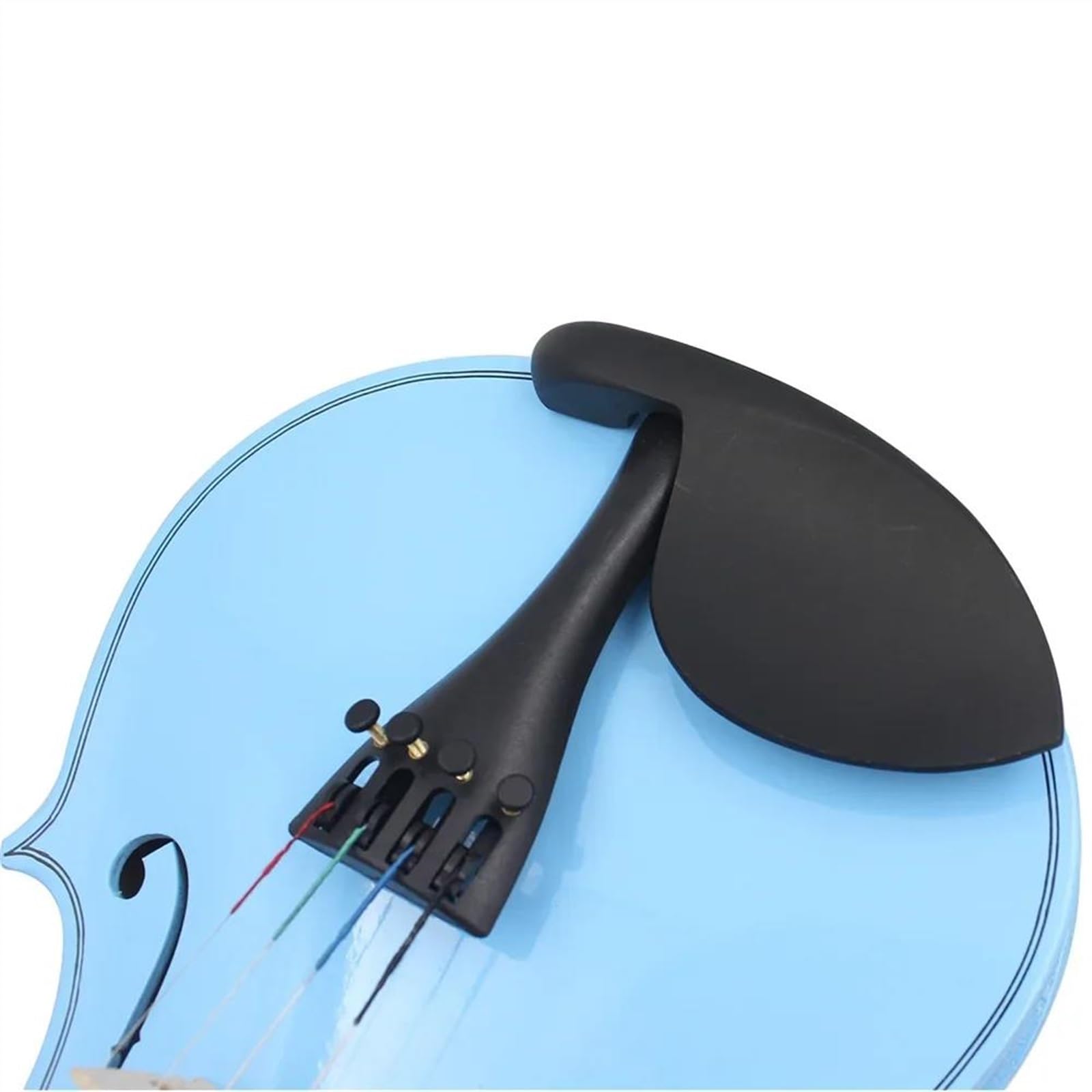 Violine 4/4 Violine Hellblau Massivholz Violine Set Bogen Professionelles Saiteninstrument