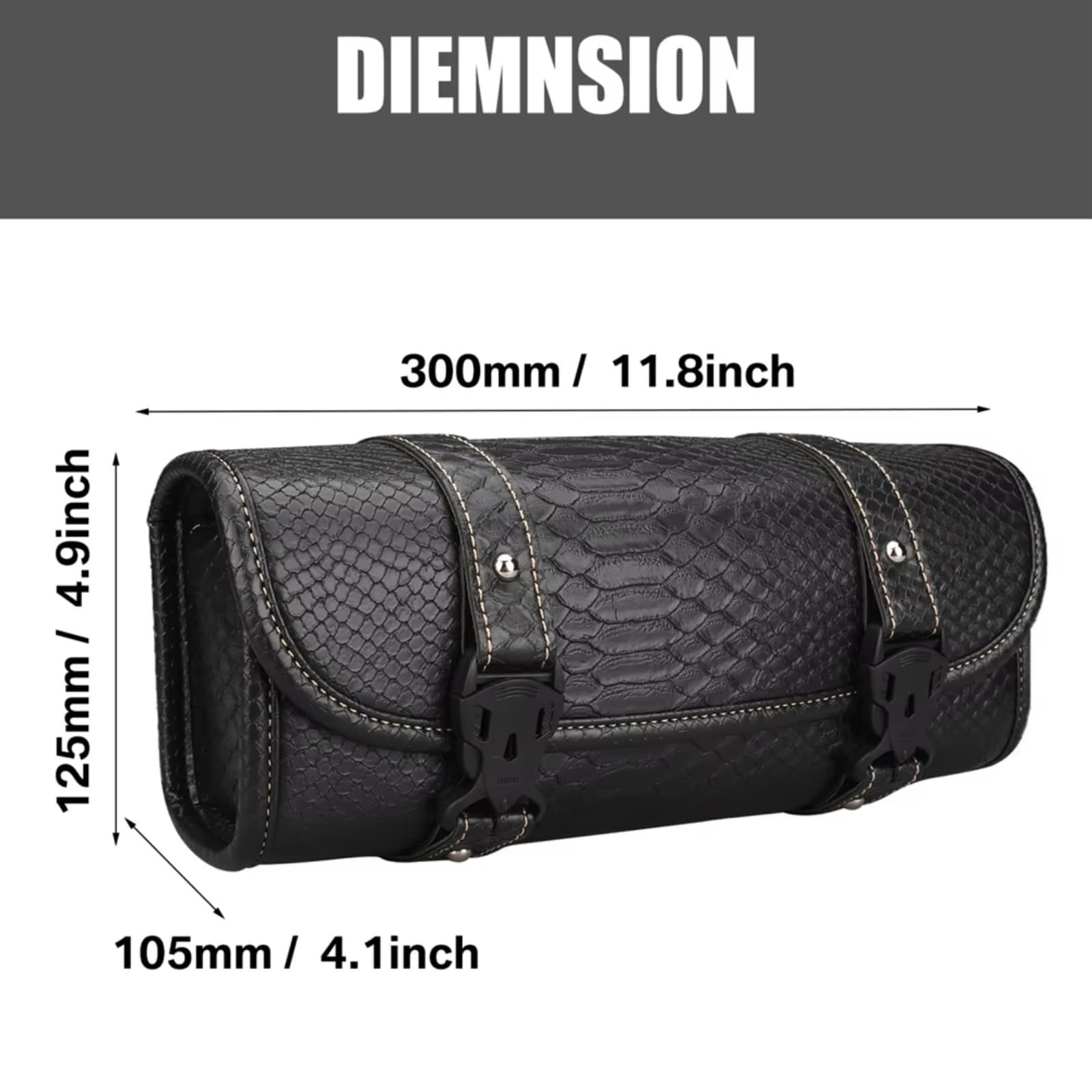 K Compatibile Con La Borsa Universale Per Manubrio, Impermeabile, Per Riporre Borse Laterali, Per Moto, Forcella Anteriore, Attrezzi.(4)