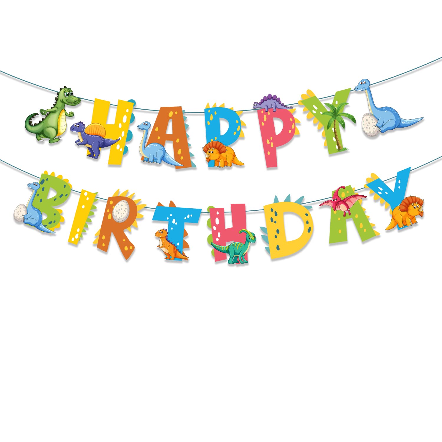 Party Around™ Dino World Jungle Theme Dinosaur Birthday Products for Kids Jungle Theme Party and Dino Theme Party Birthday Party Decorations. (Banner 1)