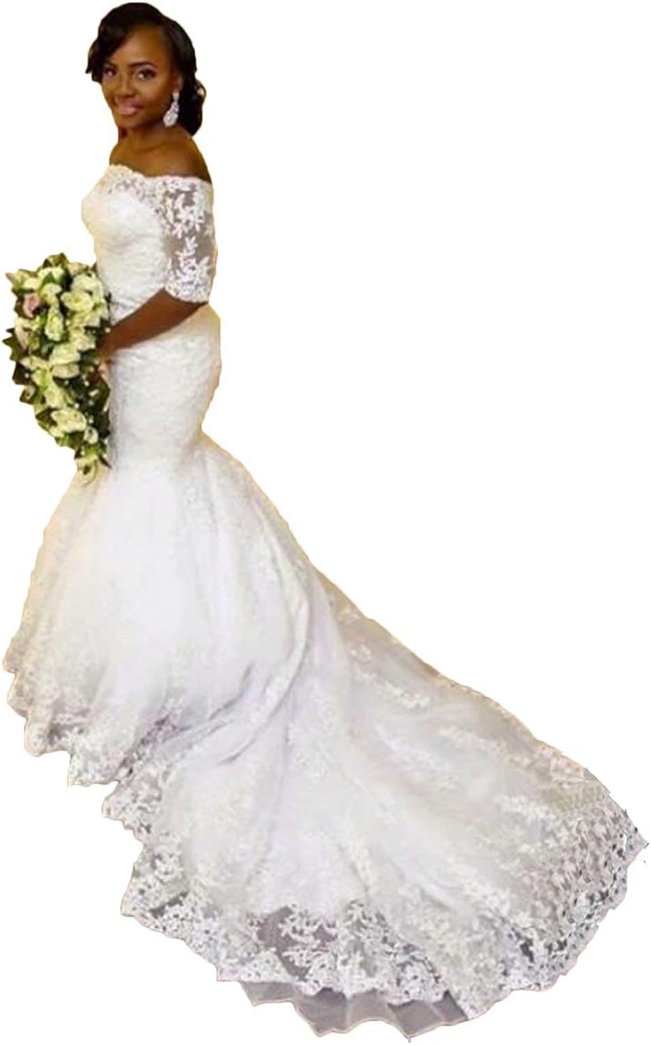 half mermaid wedding dress