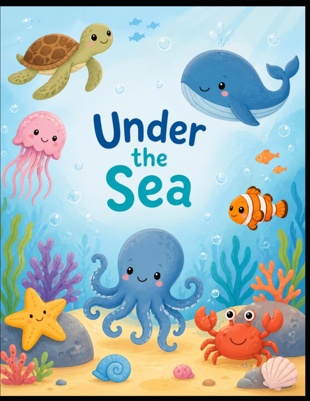 Under The Sea: Ocean Adventure: An Adorable Ocean Animals Coloring Book