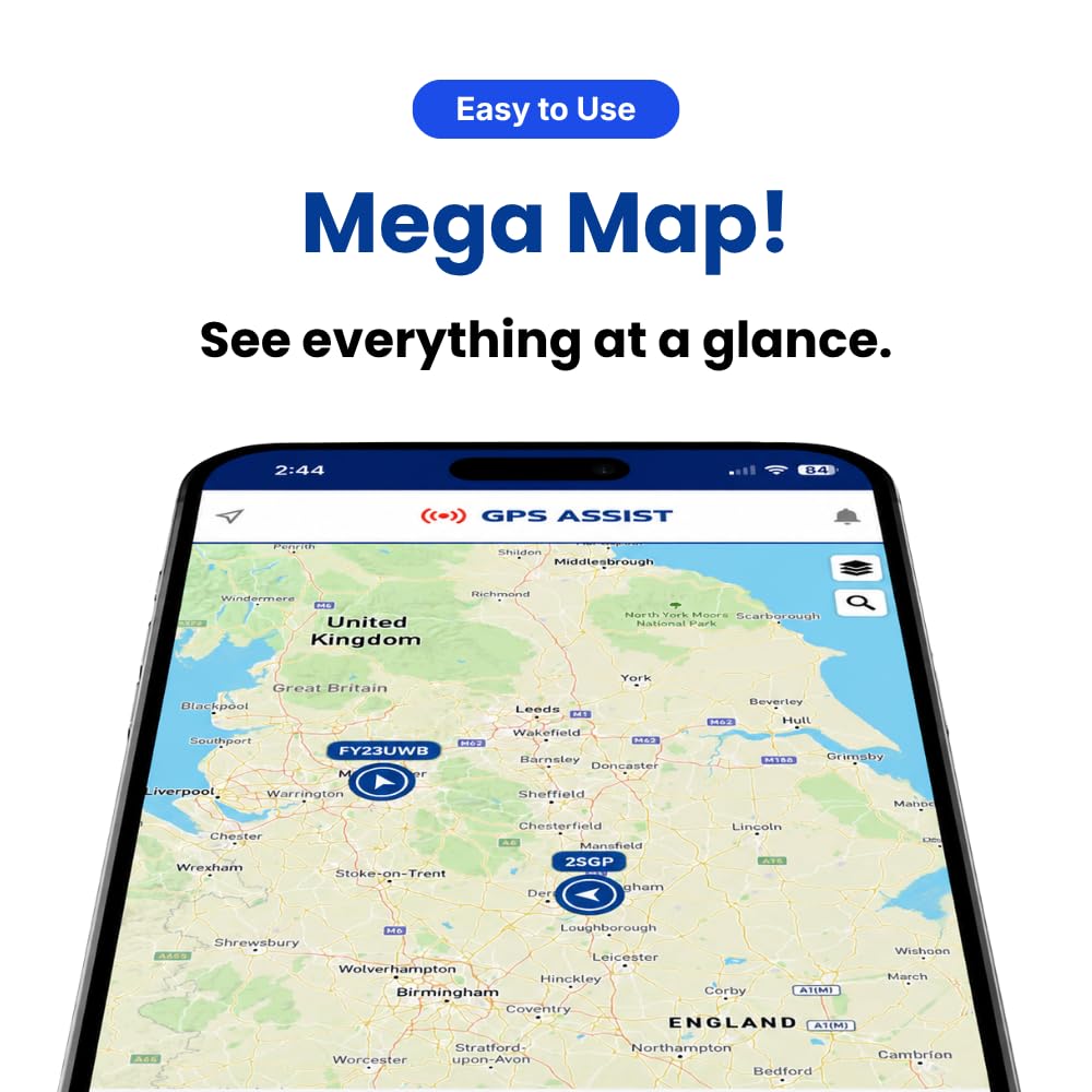 4G Plug-in OBD GPS Tracker per auto, furgoni, camion, tracciamento in tempo reale, nessuna installazione richiesta, iOS e Android App - Supporto UK - Funziona con tutti i veicoli - Regno Unito e in