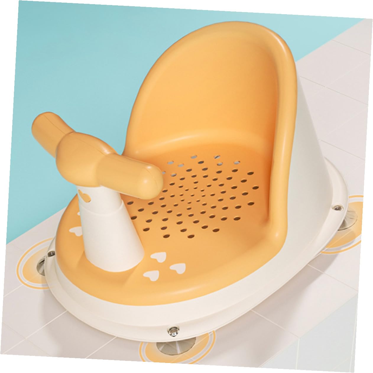 Asiento de Baño para Bebés de 6 a 12 y Resistente al Desgaste Material Pp y Tpe Adecuado para Jugar Alimentación