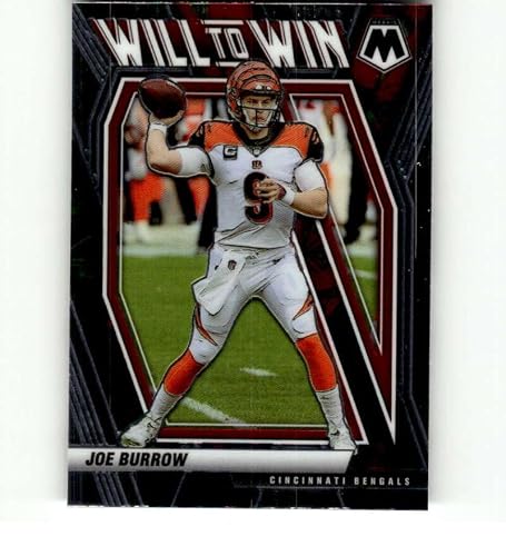 2021 Panini Mosaic Will to Win #8 Joe Burrow Cincinnati Bengals NFL Football Trading Card