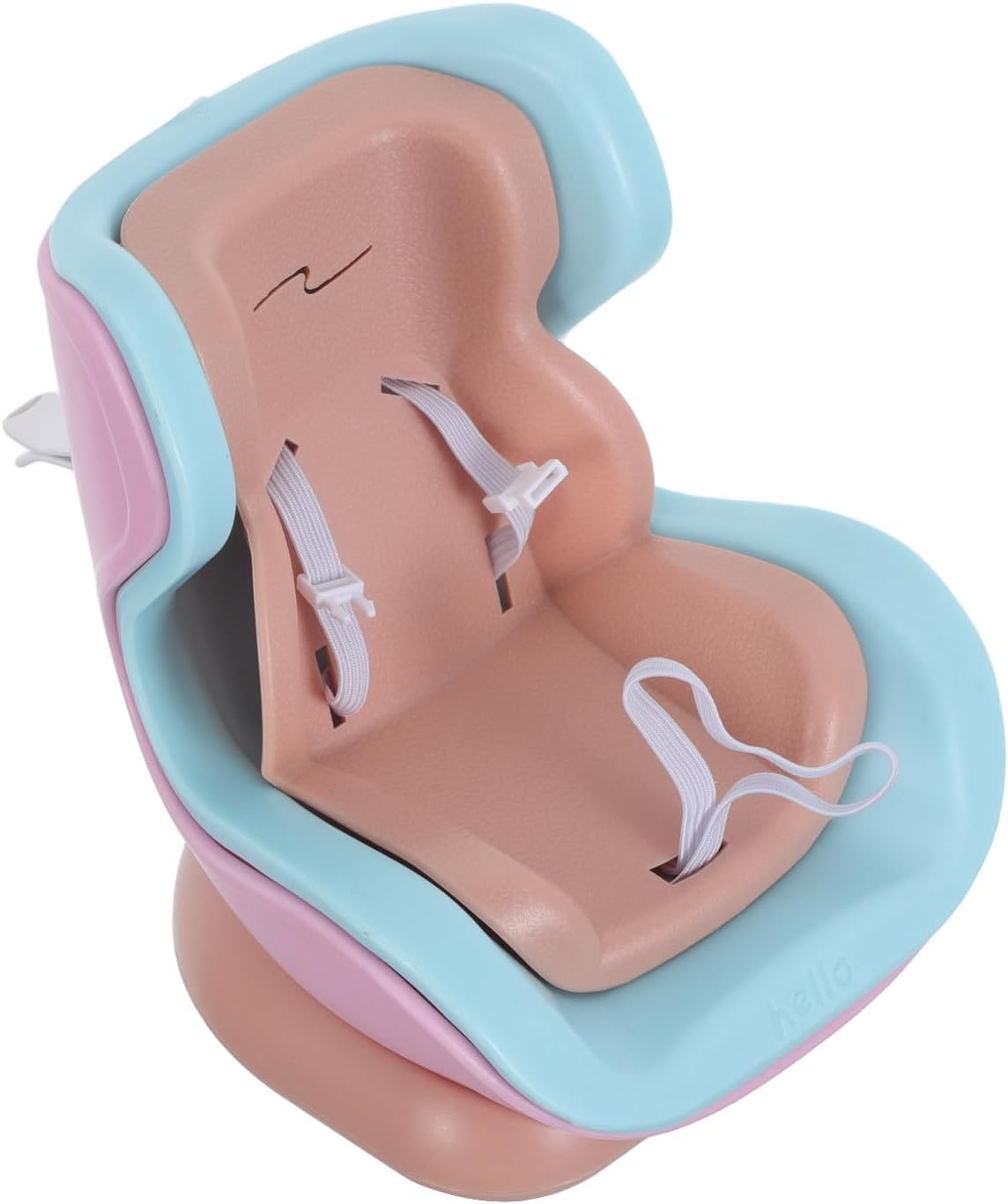 Homoyoyo Portable Hamster Travel Car Seat with Vent Clip Decoration and Dual Purpose Functionality for Vehicle Use and Doll Collections Display Stand, Easy Installation Plastic Carrier