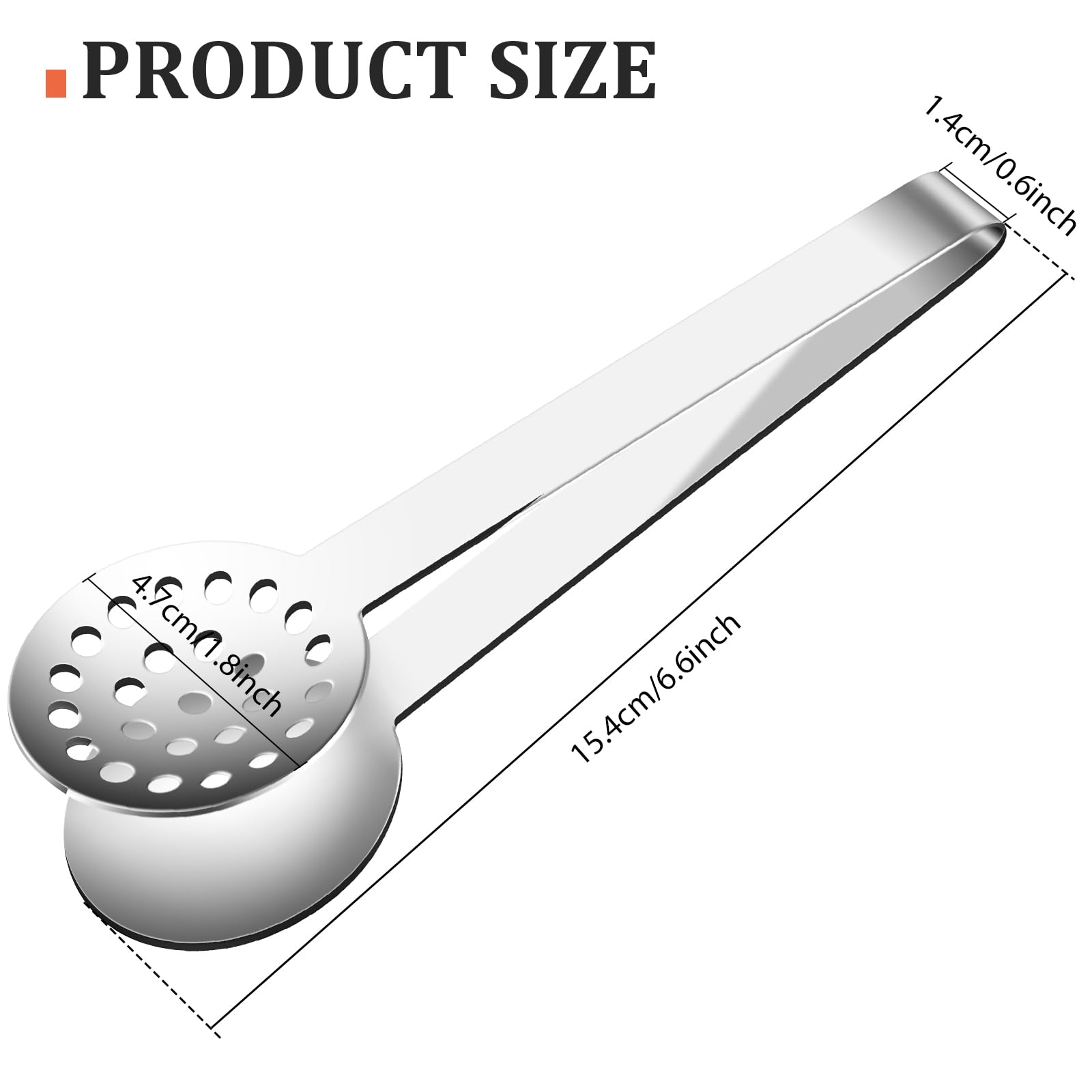 Metal Tea Bag Squeezer tool, Stainless Steel Tea Tongs Tea Filter Coffee Spoon Clamp Teabag Squeezer for Gripping Loosing Ice Sugar Lemon Slice