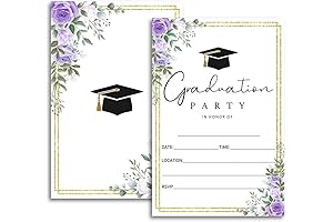 FujLoy 20 College Graduation Invitations with Envelopes