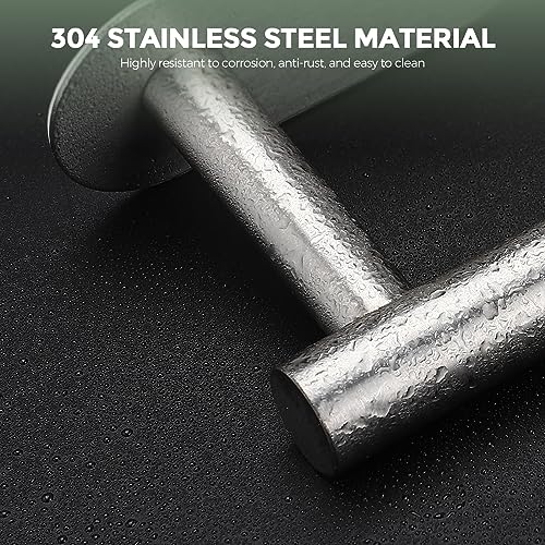 1 Pack Adhesive Toilet Roll Stand - Brushed Nickel SUS304 Stainless Steel, Rustproof Toilet Paper Holder No Drilling Tissue Holder for Kitchen Bathroom Wall Mount - Image 2