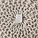 REDEARTH · Round Pouf Ottoman - Cable Knitted Boho Poof - Home Décor Cord Pouffe Handmade Circular Footrest for Living Room - Bedroom - Kids Bedroom - 100% Cotton Pouf (18