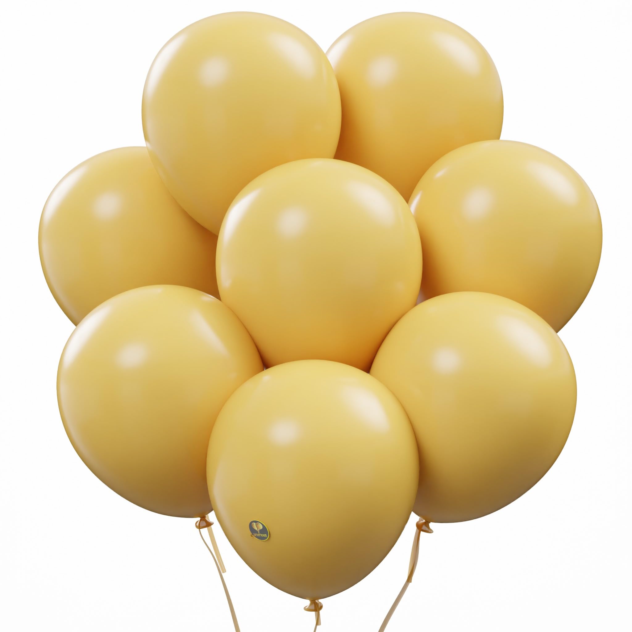 AFTERLOON® Biodegradable Balloons 24 pcs Apricot Yellow 10 Inch, Matte Color Thickened Extra Strong Natural Latex Helium Float, Colorful Bulk Color ballon Globos Para Decoration De Fiestas Kids