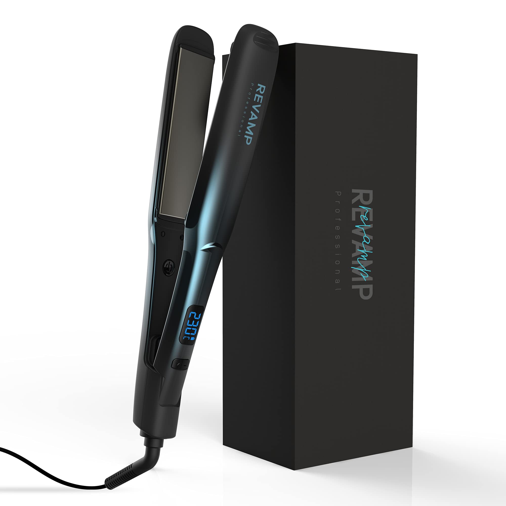 REVAMP Progloss Ultra X Shine Ceramic Hair Straightener Flat Iron w