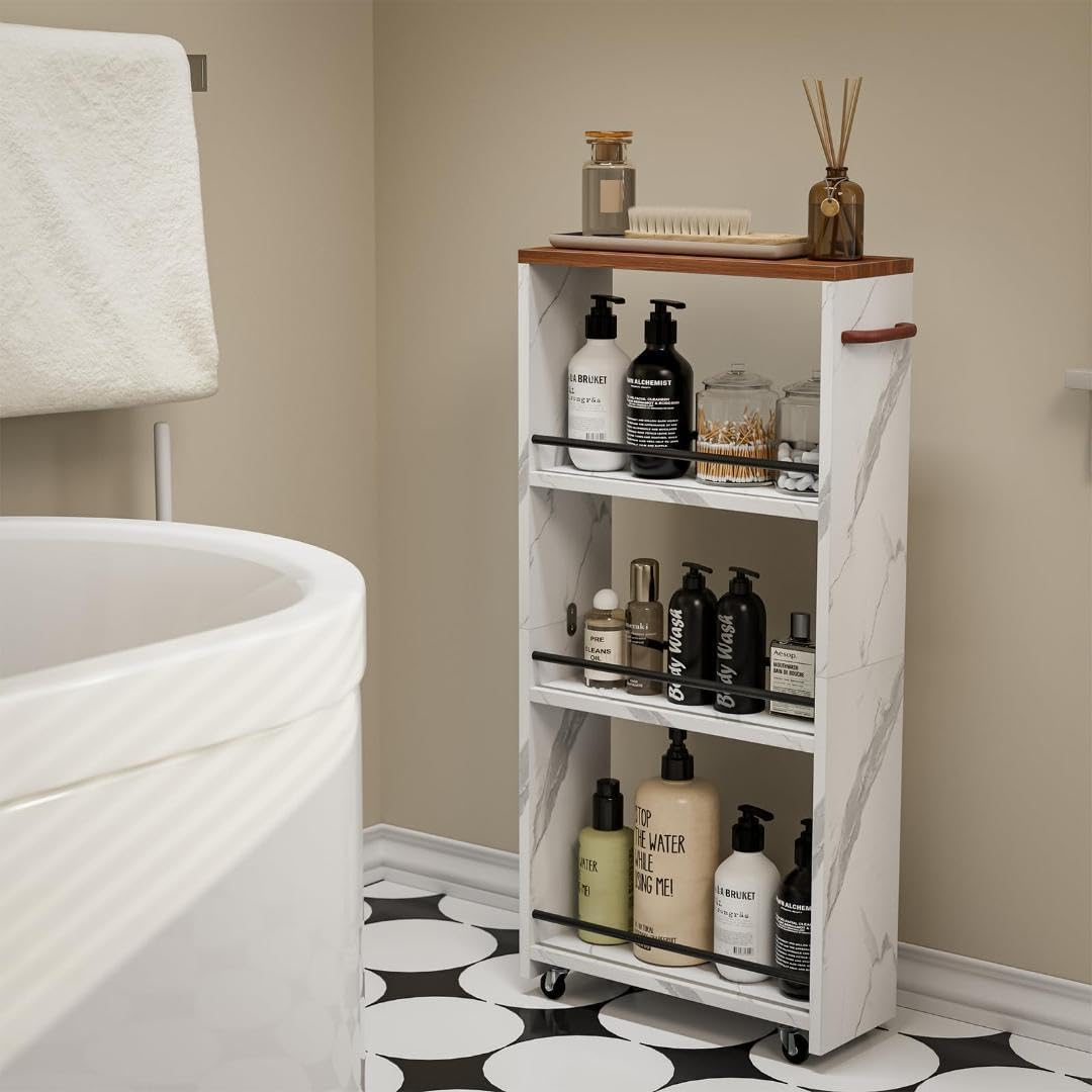 高級感のある大理石調 ラック キッチンカート 収納 キャスター のある大理石調 キャスター ラック キッチンカート 収納 楽天市場