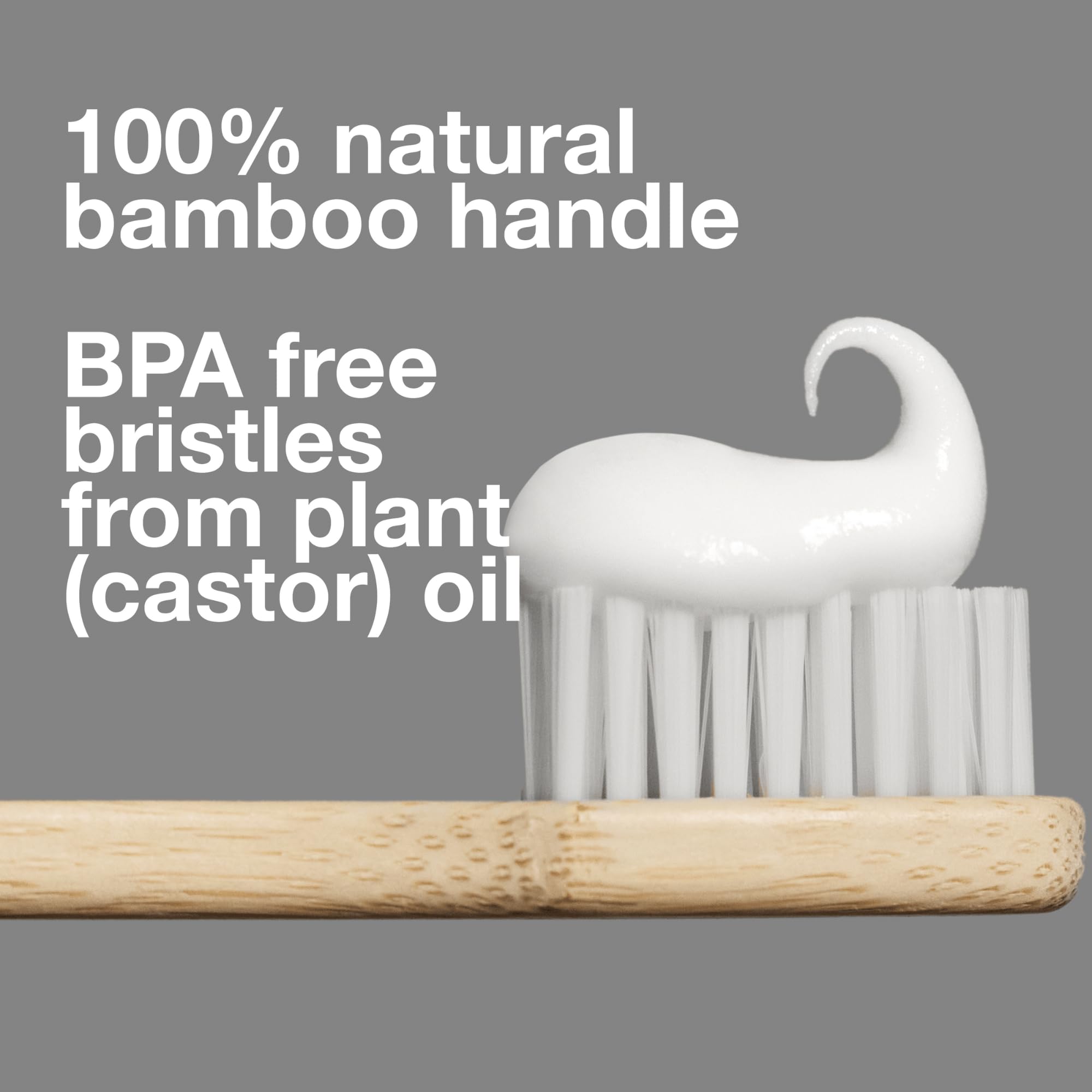 Davids Spazzolino da denti in bambù di alta qualità, confezione da 3 spazzolini da denti senza BPA ad alte prestazioni con setole morbide per adulti, manico in bambù naturale al 100%