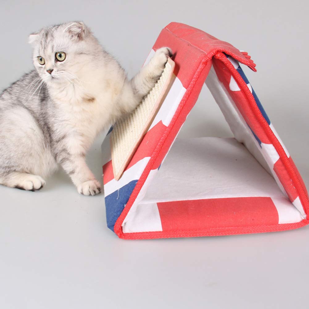 Giochi per Gatti Giochi per Gatti Gioca A Tunnel, Gioca A Nascondino, Tappetino per Graffi di Gatto, Collezione di Graffi di Moquette in Sisal con Giocattolo Appeso per Gattini